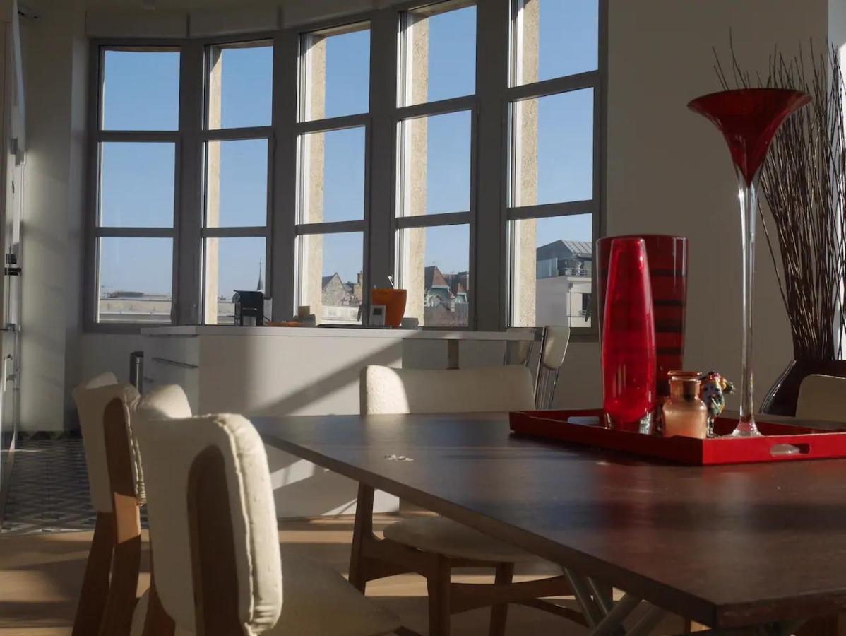 Appartement Loft des Sacres - Vue unique sur la Cathédrale à Reims Extérieur photo